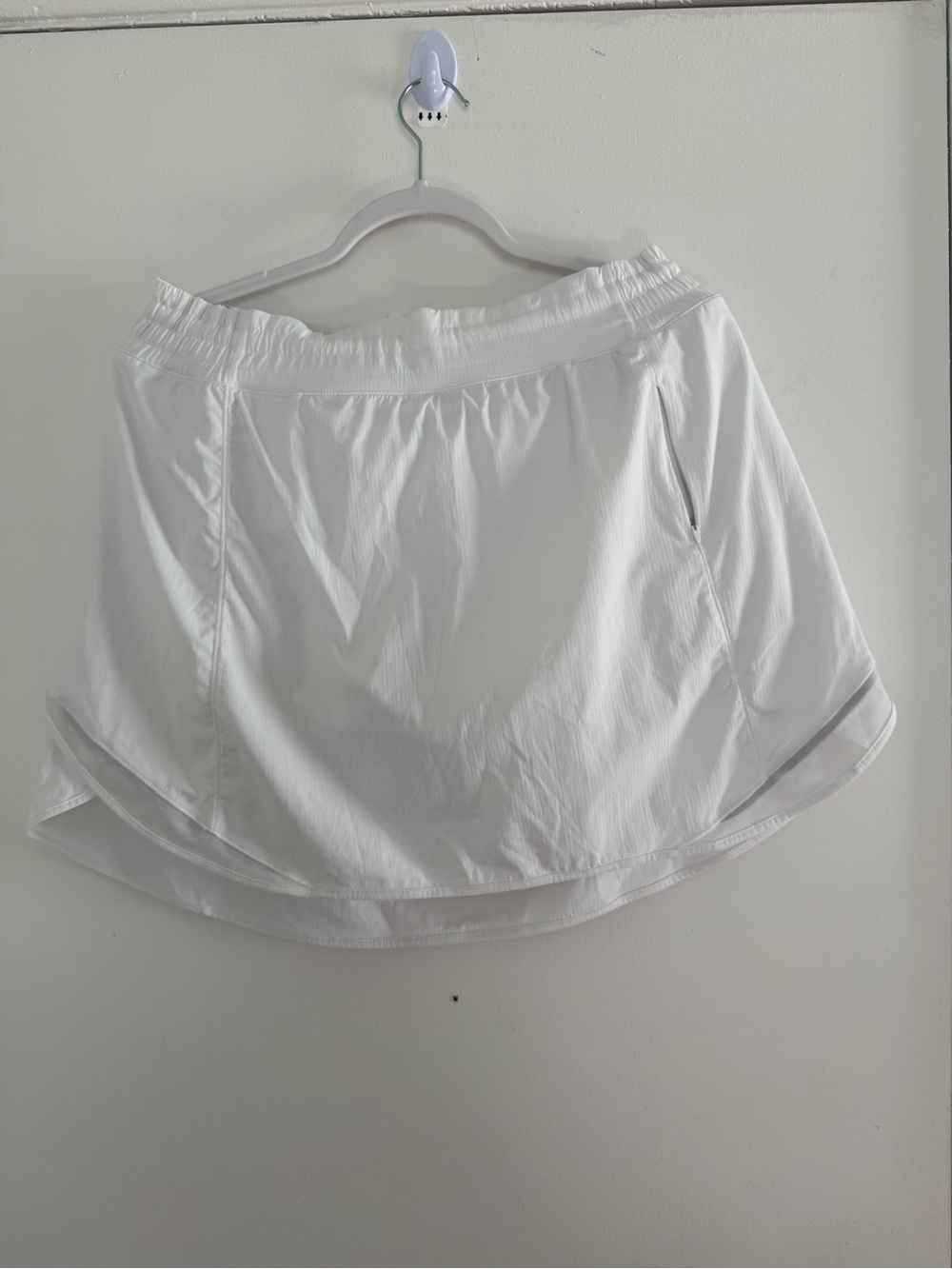 Lululemon Pace Rival Skirt Size 14 White Tennis Golf Running Skort